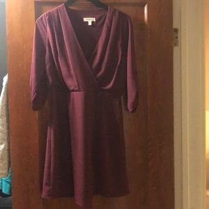Maroon blouse dress